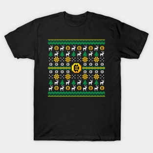 CRYPTO XMAS PATTERN T-Shirt